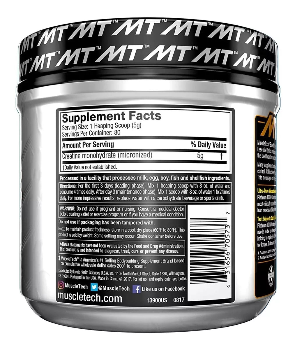 Muscletech Creatina Platinium 400g ORIGINAL