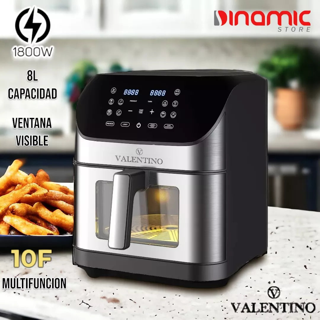 Freidora De Aire Air Fryer Valentino 8l Digital Era840dv